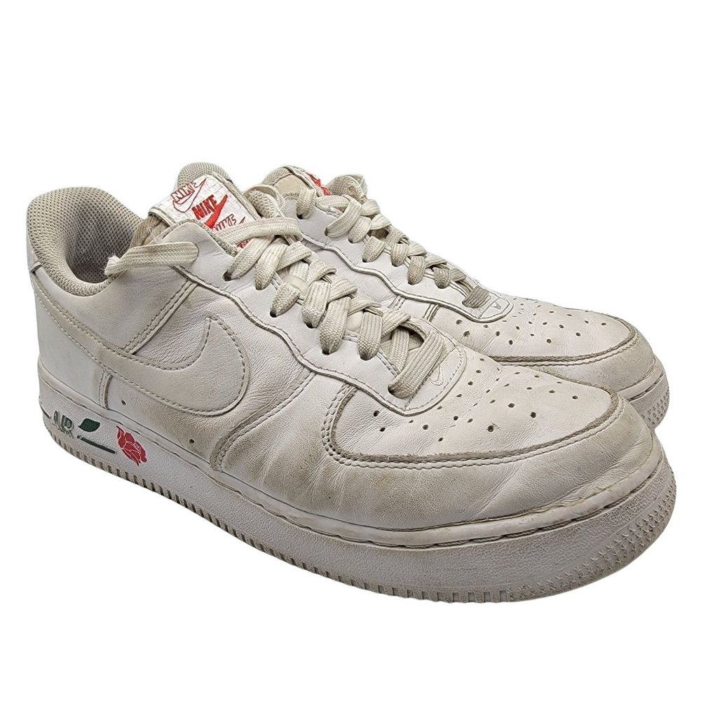 Nike Air Force 1 Low Rose Mens 8.5 White Casual Fashion Shoes - CU6312-100